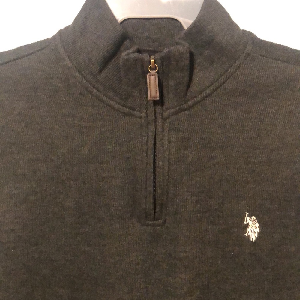 U.S. Polo Assn size small 1/4 zip flatback - Picture 8 of 14